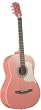 Johnson Student Acoustic Dreadnaught Guitar, Pink