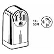 Leviton 55050 Range Outlet