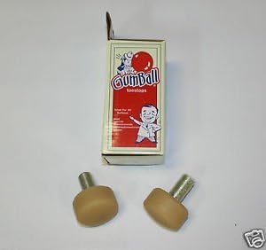 Gum Ball Toe Stops - Roller Derby Skate long or short stem gumballs GRN MNSTR - Size Mini / Short 17mm