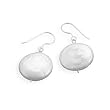 Cultured Freshwater Coin Pearl Earrings