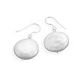 Cultured Freshwater Coin Pearl Earrings