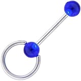 UV Blue DOORKNOCKER Barbell Tongue Ring