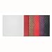 Kim Seybert Croco Mastaba Set of Four 15 in Sq Placemats - Glossy Croco Red