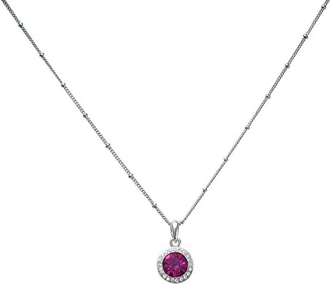 Lia Newyork Austrian Pink Crystals Necklace. Special Occasion Necklace. (N00214FU)