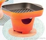 Japanese Tobanyaki Yakitori Nabe Steak Plate & Stove H-7975