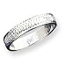 Sterling Silver 4mm Diamond-cut Band Ring - Size 6