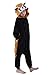 Newcosplay Unisex Children Racoon Pyjamas Halloween Onesie Costume (125)
