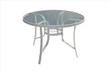 DC America FAA524227 Fantasy 42-Inch Table with White Heavy Duty Steel Construction and Powder Coated Rust Resistant Finish