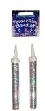 PACK OF TWO SILVER FOUNTAIN CANDLES
