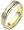 4mm Titanium & 18 Karat Yellow Gold SPINNING Diamond Wedding Band Ring - 6.25