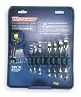 Westward 1LCE7 Ratcheting Wrench Set, Combo, mm, 8 PC