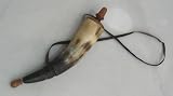 Functional Gun Powder Horn: Genuine Replica Powderhorn