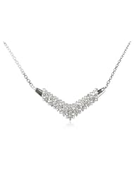 10k White Gold Necklace (1 Cttw I-J Color, I3 Clarity), 17.5"