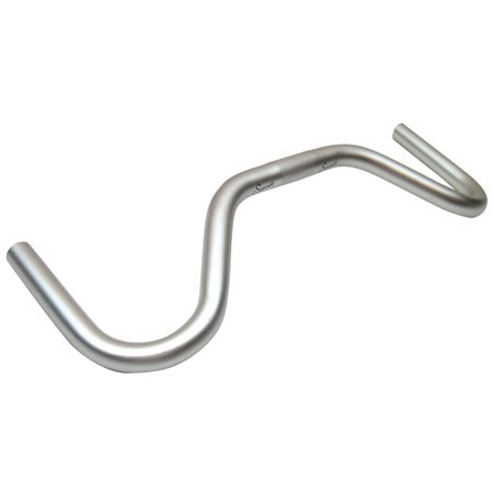 Soma 3-Speed Moustache Cruiser Bicycle Handlebar - Silver - 25.4 clamp x 24.0 ends - 27731 On Sale