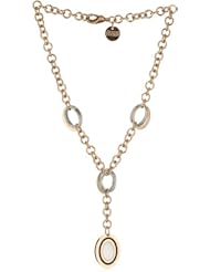 1AR by UnoAerre 18k Rose Gold Plated Enamel and Mother-Of-Pearl Y Necklace