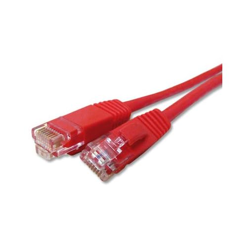 50 FT Booted CAT6 Network Patch Cable - Red