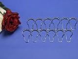 Oil Rubbed Bronze Roller Ball Shower Curtain Rings - Set of 12