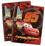 Disney Pixar CARS Notebooks - 2 pcs set Lightning McQueen Stationery