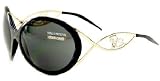 Roberto Cavalli - ROBERTO CAVALLI EETE 233S Sunglasses Sun Glasses GREY Lens BLACKGOLD Frame