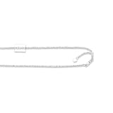 gold 22k jewelry:10k 1.5mm White Gold Adjustable Sparkle Chain Necklace - 22 Inch - JewelryWeb