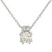 Round Diamond Pendant on Cable Chain .75cttw Ij/si3