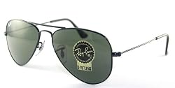 RAY BAN 3044 AVIATOR SMALL METAL W3100 GUNMETAL SUNGLASSES SHADES
