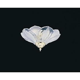 Casablanca KG210 Crystal Bowl Fixture with Center-Stem and Finials by Casablanca