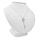 Diamond Key to Her Heart Pendant-Necklace in Sterling Silver on an 18