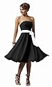 Knielanges elegantes Cocktailkleid, Farbe schwarz, Astrapahl