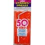 Orange Straws (Pack of 50)