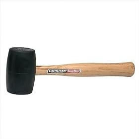Solid Rubber Mallets Style: Head Wgt:1 1/4"lb, Color:Black (part# RM2B)