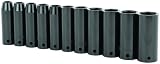 Stanley 97-126 11 Piece 1/2-Inch Drive Metric Deep Impact Socket Set