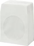 Primero 100-pack paper sleeves with window for CD & DVD media