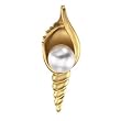18K Yellow Gold Paspaley South Sea Cultured Fine Full Button Pearl Pendant - 10.00mm