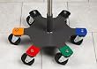 CLINTON IV/INFUSION STAND OPTIONS Bumper (set of 6)-orange Item# IV-59O