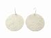 Large Hammered Disc Earrings in Silver by Me & Ro