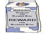 Missing Husband and Diamond ring Reward for Diamond ring Apron (Various Colors Available)