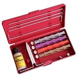 Lansky Diamond Deluxe Sharpening System with Extra Coarse, Coarse, Medium and Fine Hones