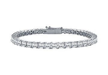 Click here for Diamond Tennis Bracelet : Platinum - 5.00 CT Diamo... prices