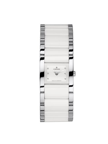Junghans Damen-Armbanduhr Nova Ceramic Quartz, Diamond 47/1510.44