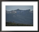 Biking Below Carter Mountain National Geographic Collection Framed Art Poster Print by Bobby Model, 22x18
