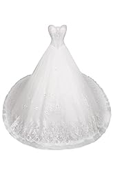 Satin/Tulle Corset Empire   Waistline Illusion Beaded Lace-Up  Dress with a Cathedral Train 