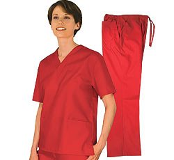 Women's Scrub Set Medical Scrub Top and Pant (Assorted Colors, XS-3X) Sizes Run Large
