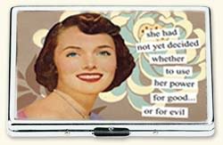 she had not yet decided whether to use her power for good or evil ID Case by anne taintor