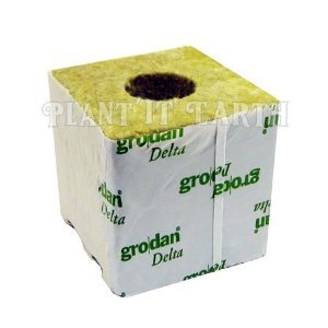Grodan Rockwool - 4x4x4in. Cubes, 6 pack, w/holes