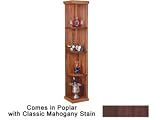 Wine Cellar Innovations Designer Series Collection Poplar with Classic Mahogany Stain Quarter Round Display Shelf 72x13x13-in.