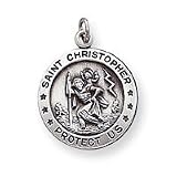 Sterling Silver St. Christopher Medal