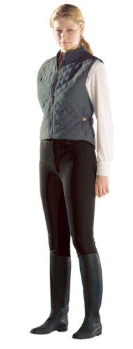 Damen Reithose in Grösse 46 mit Vollbesatz Farbe schwarz