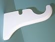 Support Bracket White for a 2" dowel rod - 1/pack [CAPITOL CITY LUMBER]