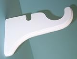 Support Bracket White for a 2" dowel rod - 1/pack [CAPITOL CITY LUMBER]